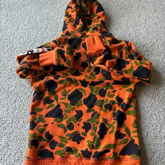 Todd Snyder x L.L. Bean S Snoopy Orange Camo Troop Leader Hoodie - Picture 9 of 11